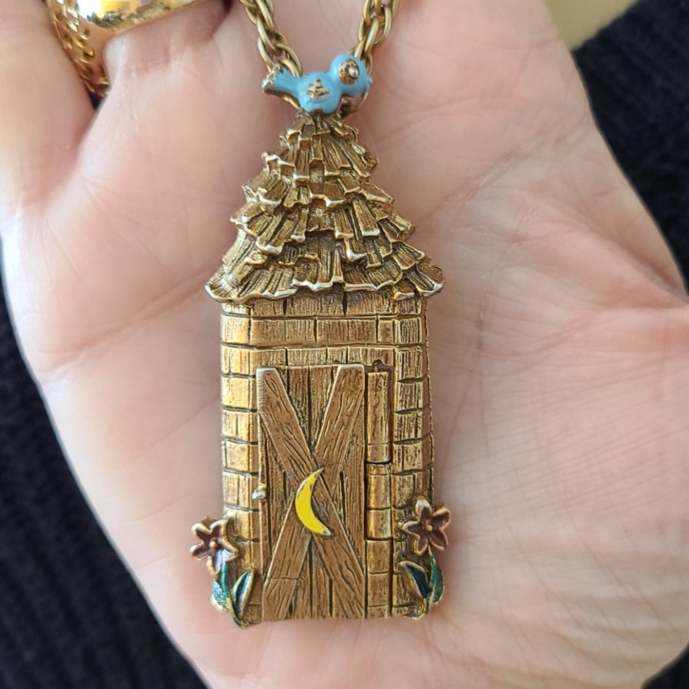 Vintage HMS House Necklace